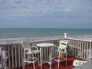 Unlimited views into the Gulf of Mexico and the beaches North of the Granger House Vacation Rental in Indian Rocks Beach Florida