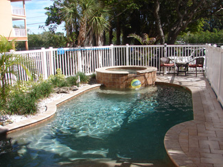 Unlimited views into the Gulf of Mexico and the beaches South of the Granger House Vacation Rental in Indian Rocks Beach Florida